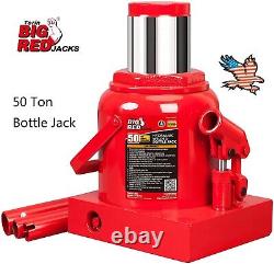 Big Red 50 Ton Torin Stubby Low Profile Heavy Duty Welded Bottle Jack. T95007