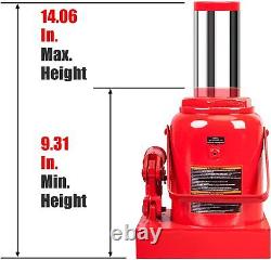 Big Red 50 Ton Torin Stubby Low Profile Heavy Duty Welded Bottle Jack. T95007