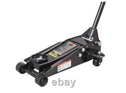 Black Jack 3 Ton Dual Piston Heavy Duty Steel Heavy Duty Floor Jack 5-18 in Lift