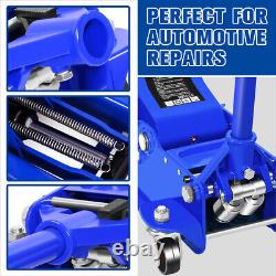 Blue 4 Ton 8000 lb 4.5- 20 Low Profile Heavy Duty Garage Hydraulic Floor Jack