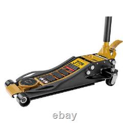 CAT 3 Ton Low Profile Service Jack Built in Foot-Pump Heavy- Duty