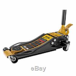 CAT 3 Ton Low Profile Service Jack, Heavy-duty, Built-in Foot Pump