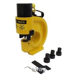 CH-70 Hydraulic Punch Tool Sheet Metal Heavy Duty Punch Press Four Dies 35 Ton