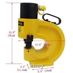 CH-70 Hydraulic Punch Tool Sheet Metal Heavy Duty Punch Press Four Dies 35 Ton