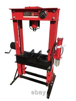CMT Heavy Duty 45 Ton Air Hydraulic Floor Shop Press withGuage