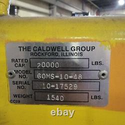 Caldwell 10 Ton Heavy Duty Sheet Lifter 60MS-10-48 Electric