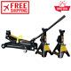 Car Trolley Jack With Jack Stands And Carrying Case Heavy Duty Car Suv 2.25 Ton