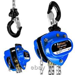 Chain Hoist 10FT Mini Hand Chain Block Hoist with 2 Heavy Duty Hooks