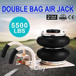 Double Bag Air Jack Pneumatic Jack 5500LBS Quick Lift 2.5 Ton Heavy Duty Jacking