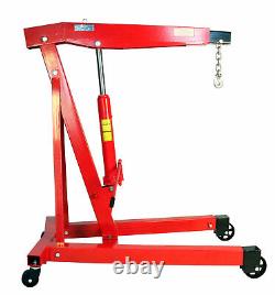 Dragway Tools 3 Ton 6000 LB Heavy Duty Engine Hoist Cherry Picker Shop Crane
