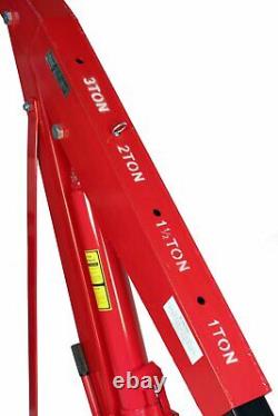 Dragway Tools 3 Ton 6000 LB Heavy Duty Engine Hoist Cherry Picker Shop Crane