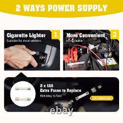 Electric Hydraulic Car Floor Jack 5 Ton 12V with Impact Wrench &Tire Inflator Pump