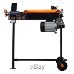 Electric Log Splitter with Stand Fire Wood Splitting Wedge Heavy Duty 6.5 Ton