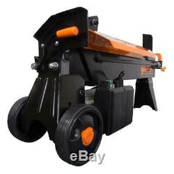 Electric Log Splitter with Stand Fire Wood Splitting Wedge Heavy Duty 6.5 Ton