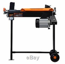Electric Tree Fire Wood Log Splitter With Stand Cutter Heavy Duty 6.5-Ton New