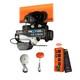 Electric Wire Rope Hoist 1/2 Ton 1100lb 110v 38 Ft. Withpower Trolley, Heavy Duty