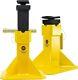 Esco 22 Ton Heavy Duty Jack Support Stands With Threaded Adjustable Post, 1 Pair