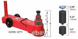 Esco Equipment 10771 Heavy Duty 3 Stage Long Service Jack 50/25/10 Ton