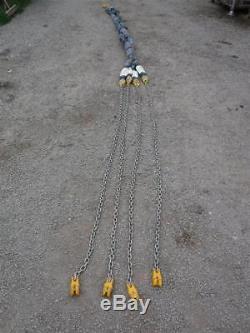 Ex MOD Gunnebo 11 Ton 4 Way Lifting Strap & Chain Container Lift HEAVY DUTY