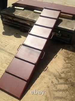 Extremely heavy duty loading ramps Designed for loading 70 ton tanks