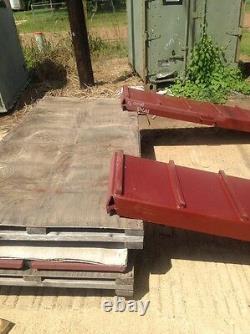 Extremely heavy duty loading ramps Designed for loading 70 ton tanks