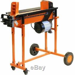 Fast Heavy Duty Electric Log Splitter 8 Ton Hydraulic Wood Timber Cutter Stand+