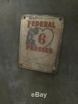 Federal Punch Press 65 Ton #6 OBI Used Heavy Duty