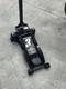 Floor Jack 3 Ton Heavy Duty Steel Ultra Low Profile Rapid Pump Lowrider Black