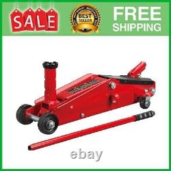 Floor Jack Ton 3 Hydraulic Heavy Duty Steel handle Trolley Profile Lift and Cas