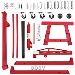 Folding Hydraulic Engine Crane 2 Ton Engine Hoist, Heavy Duty Picker Hoist Lift