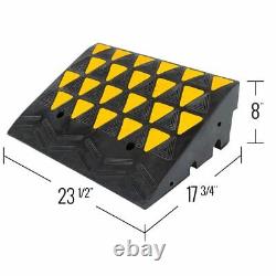 Guardian Heavy Duty Curb Ramp 30 ton All-Weather Reflective Solid Rubber KR45R