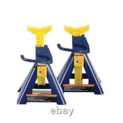 HEIN-WERNER Jack Stands 3 Ton Heavy Duty Pair with Formed Steel Frame Base and