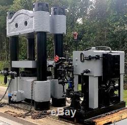 Heavy Duty 1000 Ton 4 Post Hydraulic Molding Press & Hydraulic Power Pack
