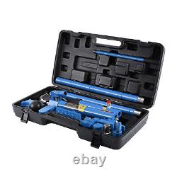 Heavy Duty 10Ton Porta Power Hydraulic Jack Auto Body Frame Repair Kit Lift Ram