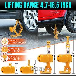 Heavy Duty 12v 3Ton 3t Electric Scissor Car Jack Lift 42cm With Impact Wrench