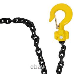 Heavy Duty 1.5 Ton Lever Chain Hoist 20FT Lift Puller with Hooks 3300LBS