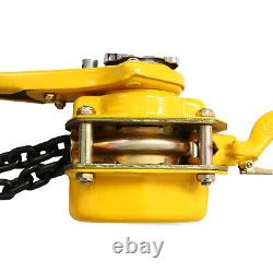 Heavy Duty 1.5 Ton Lever Chain Hoist 20FT Lift Puller with Hooks 3300LBS