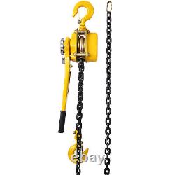 Heavy Duty 1.5 Ton Lever Chain Hoist 20FT Lift Puller with Hooks 3300LBS