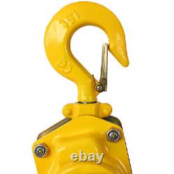 Heavy Duty 1.5 Ton Lever Chain Hoist 20FT Lift Puller with Hooks 3300LBS