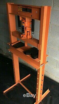 Heavy Duty 20 Ton Hydraulic Shop Press Floor Press H Frame Excellent Condition