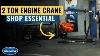 Heavy Duty 2 Ton Folding Engine Crane Must Have For Removing Or Installing Engines Eastwood