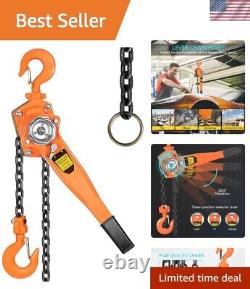 Heavy-Duty 3/4 Ton Chain Hoist 10ft Safe Lifting for Automotive & Construction