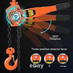 Heavy-Duty 3/4 Ton Chain Hoist 10ft Safe Lifting for Automotive & Construction