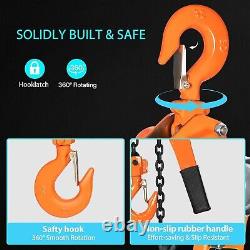 Heavy-Duty 3/4 Ton Chain Hoist 10ft Safe Lifting for Automotive & Construction