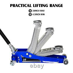 Heavy-Duty 3 Ton Racing Jack, Aluminum Construction, Portable with Side Handle