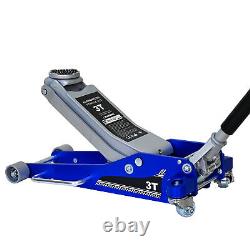 Heavy-Duty 3 Ton Racing Jack, Aluminum Construction, Portable with Side Handle