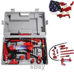 Heavy Duty 4 Ton Porta Power Hydraulic Jack Body Frame Repair Kit Auto Tool