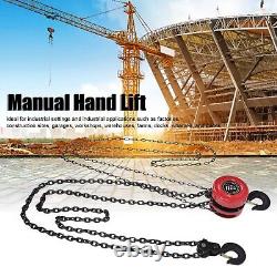 Heavy Duty 5TON Chain Block Hoist Manual Hand Ratchet Winch Lift Pull Lever