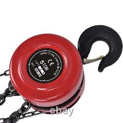 Heavy Duty 5TON Chain Block Hoist Manual Hand Ratchet Winch Lift Pull Lever