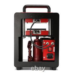 Heavy Duty 5 Ton Hydraulic Heat Press Machine Dual Heating Plated 2.44.7 110V